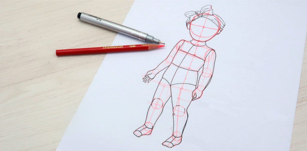 Dibujar un figurín de niña